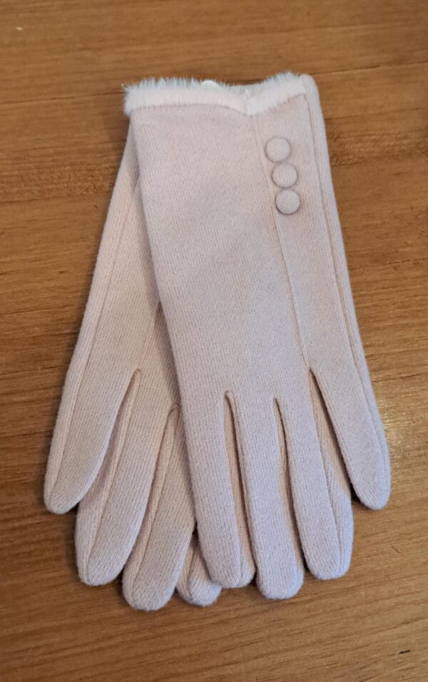 Guantes color rosa
