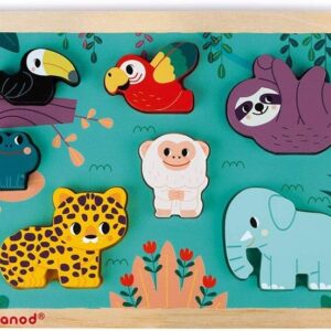 Puzle de madera de la selva